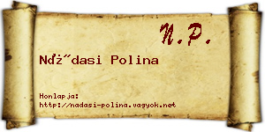 Nádasi Polina névjegykártya